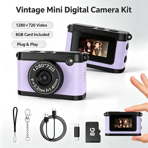 Mini keychain camera - keychain, 720p